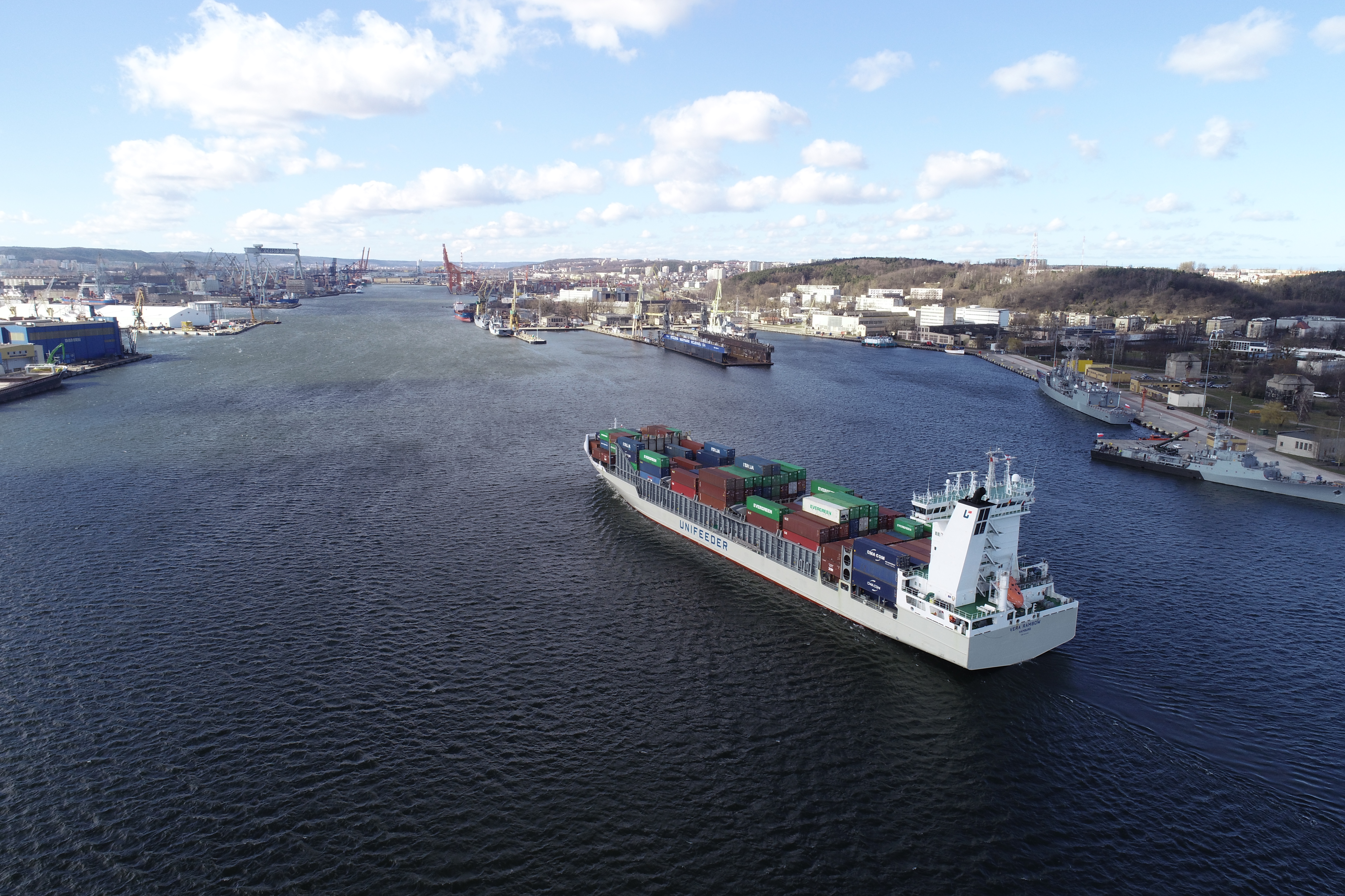 Feeder Vessel in Port Vera Rambow Gdynia